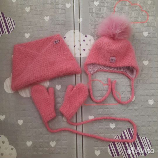 Комплект шапка, шарф