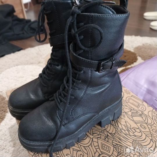 Сапоги Берцы зимние на девочку 33р