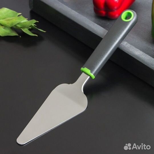 Лопатка кухонная Доляна Lime, 276 см, цвет чёрно-з