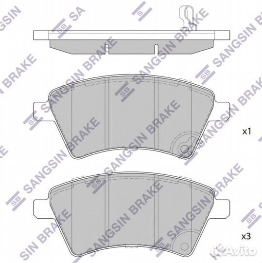 HI-Q, SP1751, Колодки тормозные suzuki SX4 06- пер