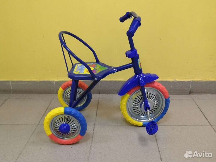 Трехколесный Велосипед синий