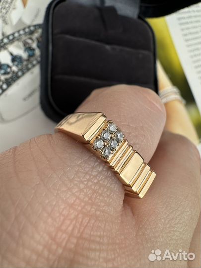 Перстень на мизинец Позолота