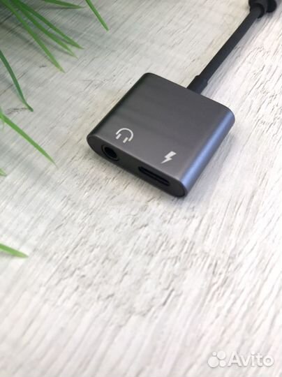 Переходник type-c на jack 3.5 + type-c digital