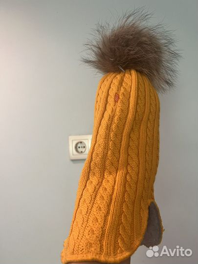 Шапка шлем для девочки