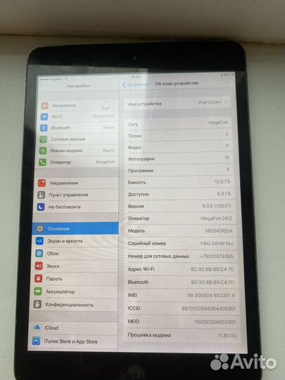 iPad mini Wi-Fi Cellular 16GB Model A1455