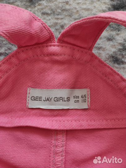 Джинсовый сарафан для девочки 110