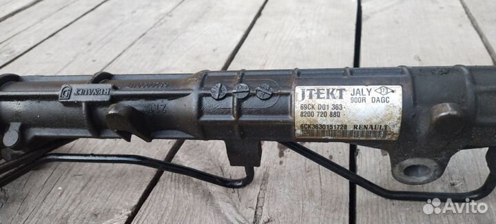 Рулевая рейка renault logan 1 с гуром