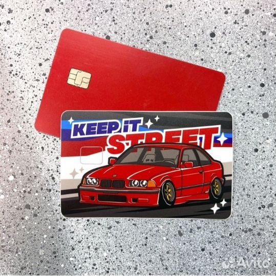 Наклейка на банковскую карту