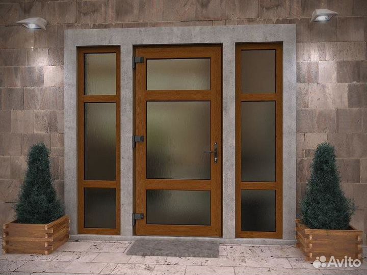 Дверь пвх 900*2100 двухсторонняя цветная