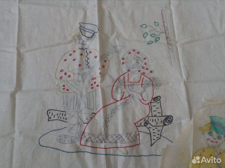 Винтажные шторы,вышивка