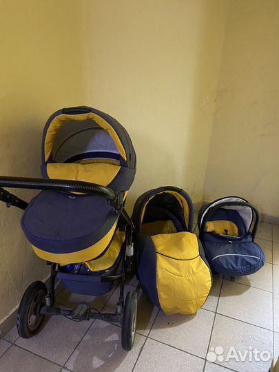Коляска 3в1 Riko Bruno с автолюлькой