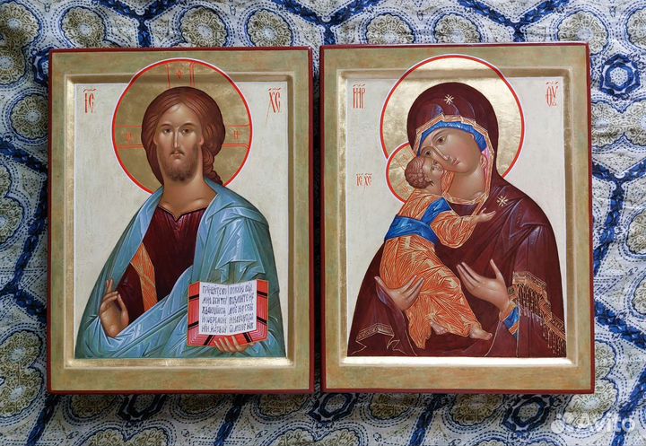 Венчальная пара. Рукописные иконы