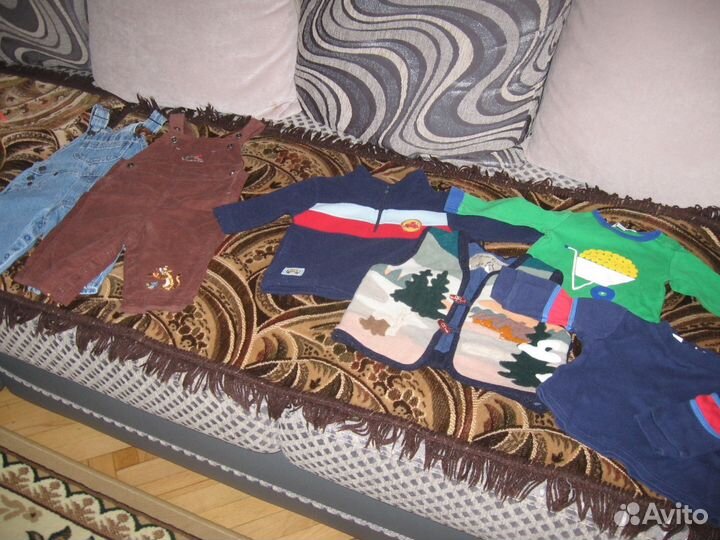 Пакет фирменных вещей мальчику на 3-6 мес