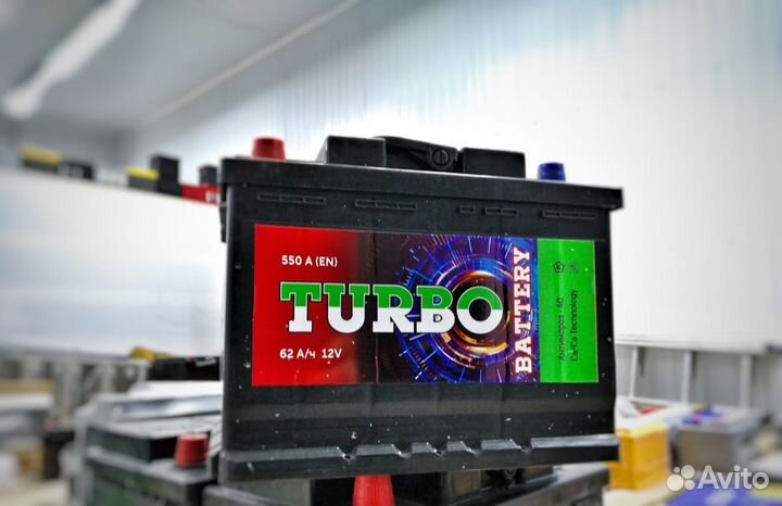 Аккумуляторы Turbo 62 ah/550 en