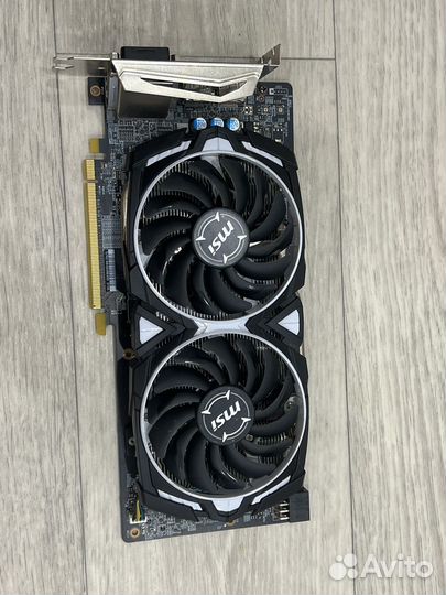 MSI AMD Radeon RX 580 armor 8G OC на пломбе