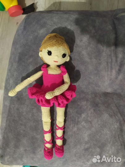Кукла балерина амигуруми