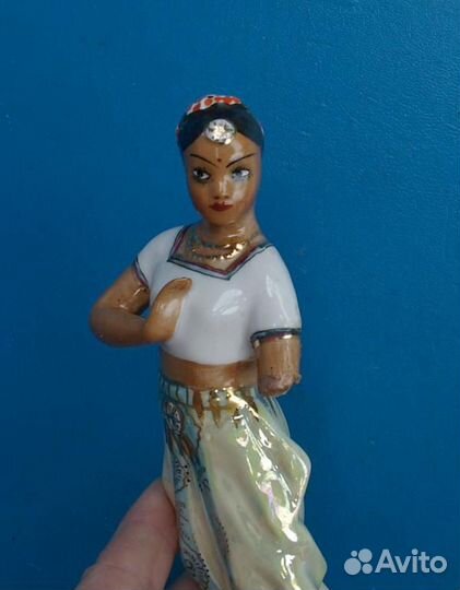 Фигурка индианка олень юный пограничник скол