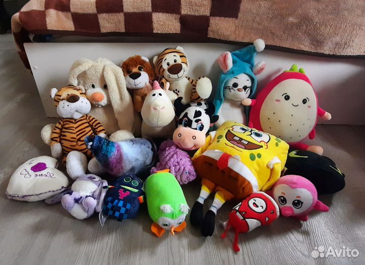 Игрушки мягкие пакетом или по отдельности