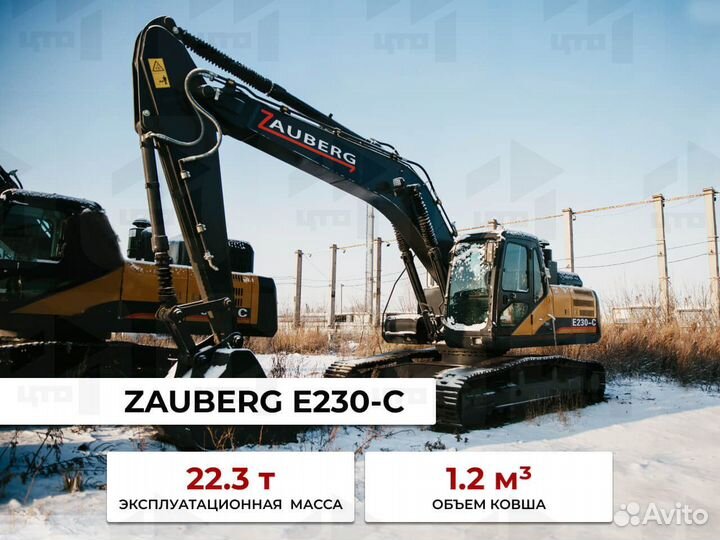 Гусеничный экскаватор Zauberg E230-C, 2023