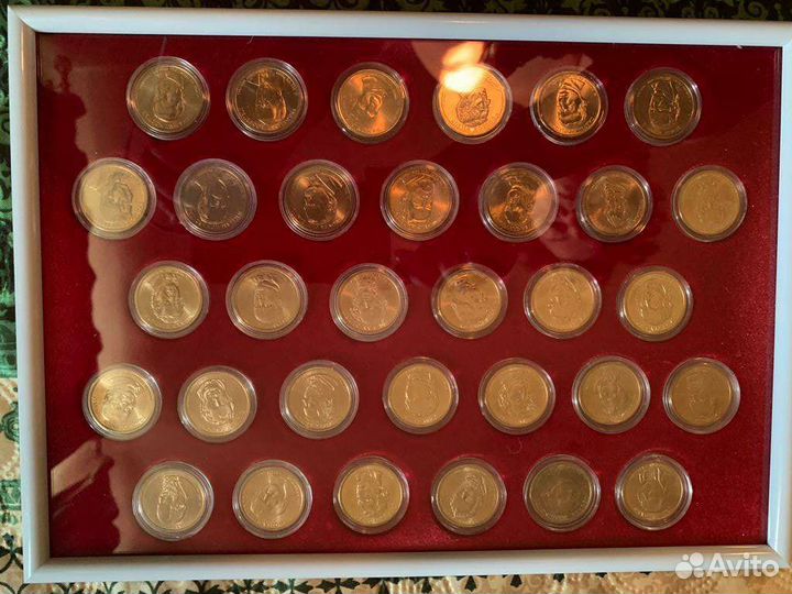 Набор Президенты Америки /США/ в рамке П16