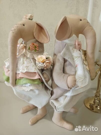 Слон игрушка ручной работы