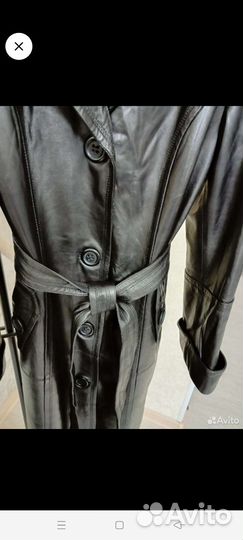 Кожаный плащ женский натуральная кожа