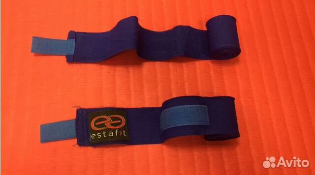 Бинты боксерские 2,5 м Estafit синие (пара)