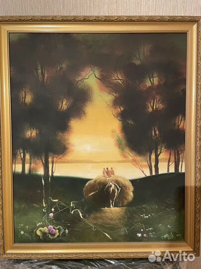 Картина Андрея Выстропова «Сенокос»