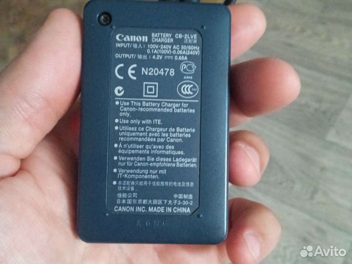 Canon зарядное устройство