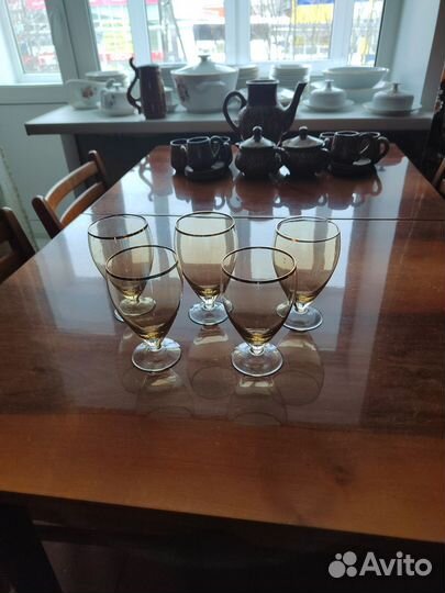 Фужеры цветное стекло СССР