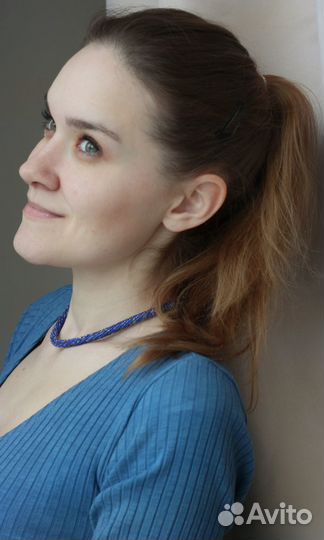 Колье жгут из бисера