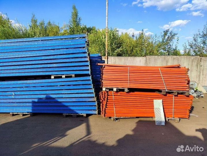 Стеллажи паллетные бу (секции и ригели)