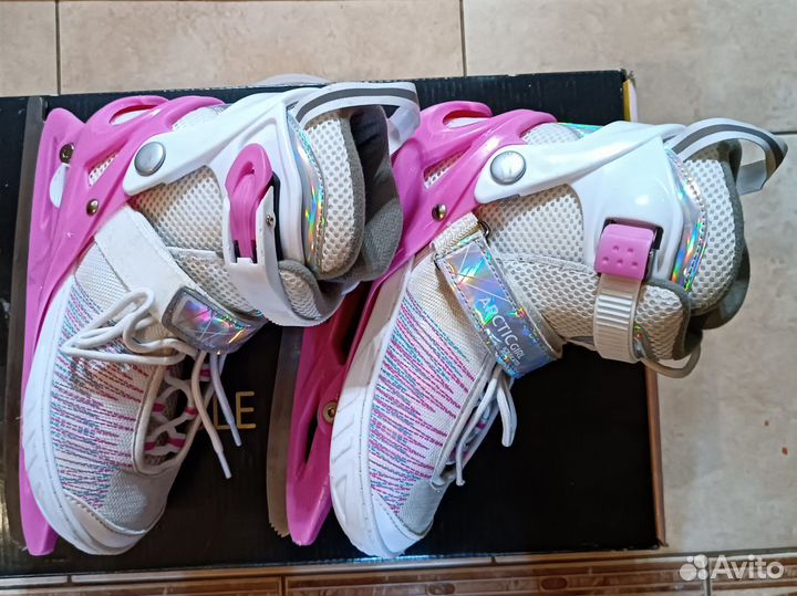 Коньки детские раздвижные 33-36