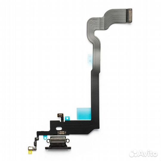 Шлейф для iPhone X + разъем зарядки + разъем гарни