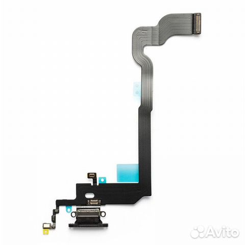 Шлейф для iPhone X + разъем зарядки + разъем гарни