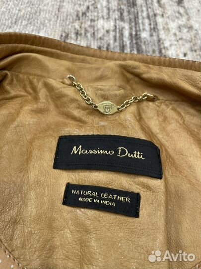 Кожаная куртка Massimo Dutti (Индия)