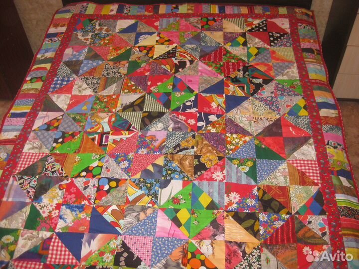 Одеяло лоскутное калейдоскоп