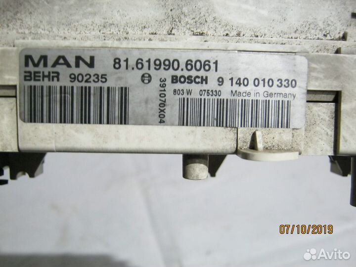 Блок управления отопителем MAN TGA 81619906068