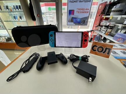 Игровая приставка Nintendo switch oled (Солнечный)