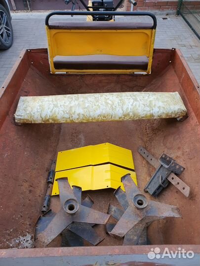 Мотоблок с телегой