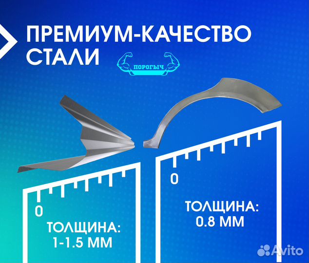 Пороги и арки Hyundai Sonata 4 EF Тагаз Подольск