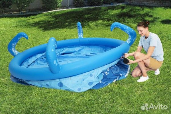 Бассейн с надувным верхом 