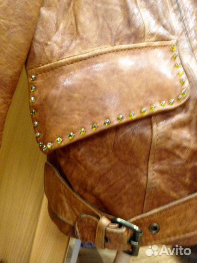 Куртка кожаная