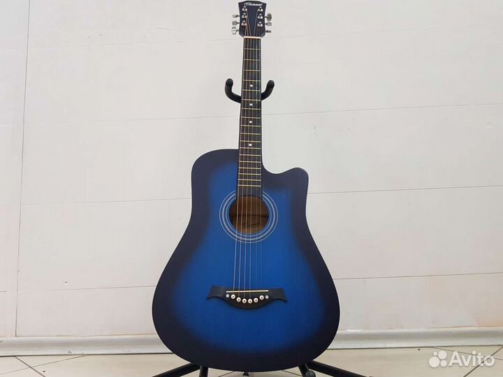 Новая акустическая гитара Belucci синяя