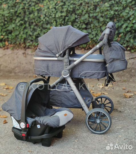 Коляска Luxmom V8 (3в1)