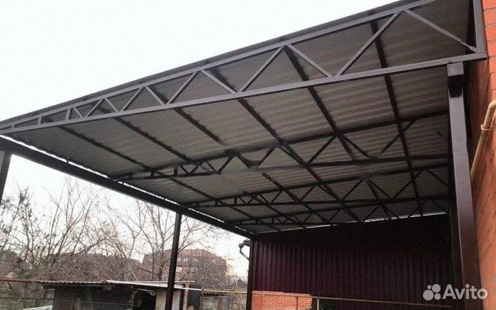 Навесы для авто под ключ