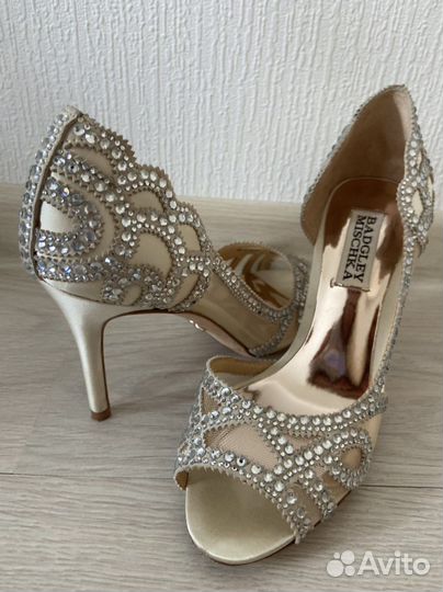 Свадебные туфли badgley mischka 35 (35,5) размер