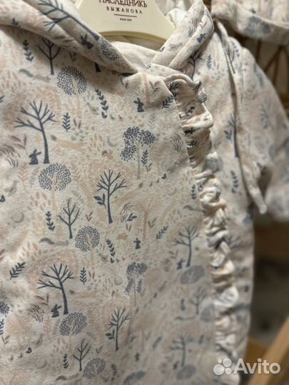 Утепленный хлопковый клибинезон mothercare