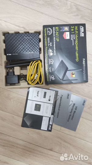 Wi-Fi Роутер Asus RT-N11P Интернет центр 300Мбит/с