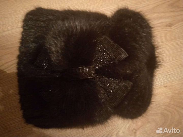 Шапка вязаная норка